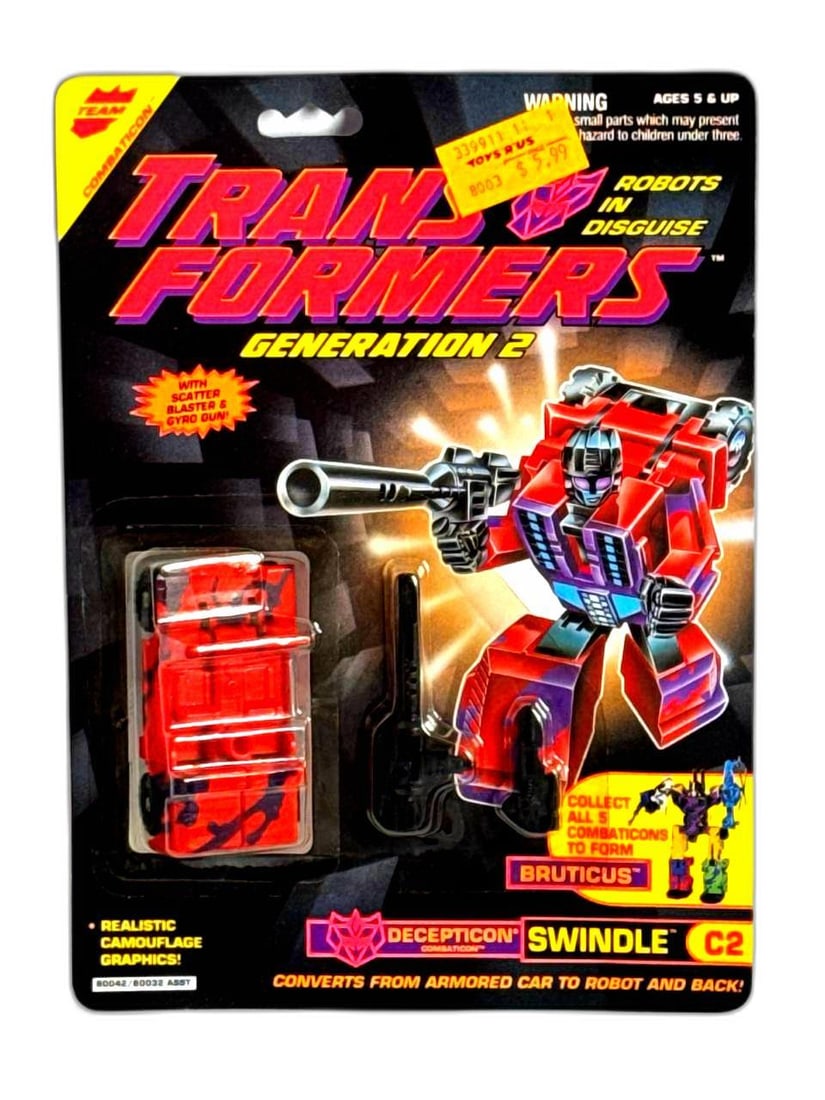 Transformers G2 Decepticon Swindle Hasbro 1993 Camouflage Action Figure 5 In (1 of 6)