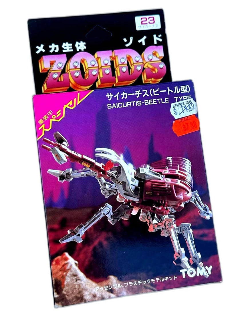 Zoids Tomy Scarab Beetle Model Kit Saicurtis Mecha Life Toy 1986 (1 of 4)