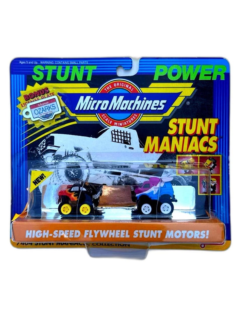 Micro Machines Original 1990 Stunt Maniacs High Speed Flywheel Motors Toy Pack (1 of 6)
