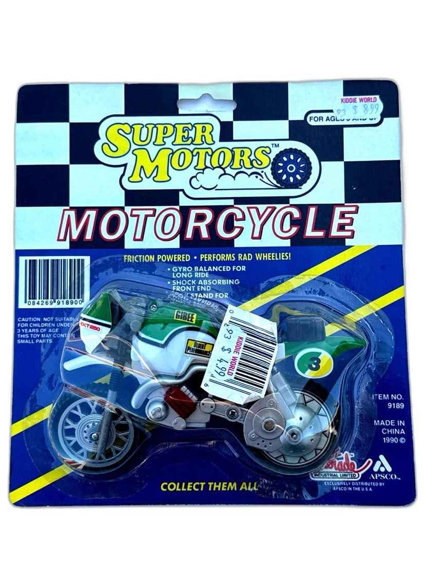 Super Motors Friction Powered Motorcycle Toy kkt250 6in For Ages 3 Up: Friction Powered Toy Motorcycle kkt250 is an exciting find for collectors and enthusiasts seeking a dynamic piece that delivers both nostalgic charm and modern fun. Its gyro balanced mechanism ensures
