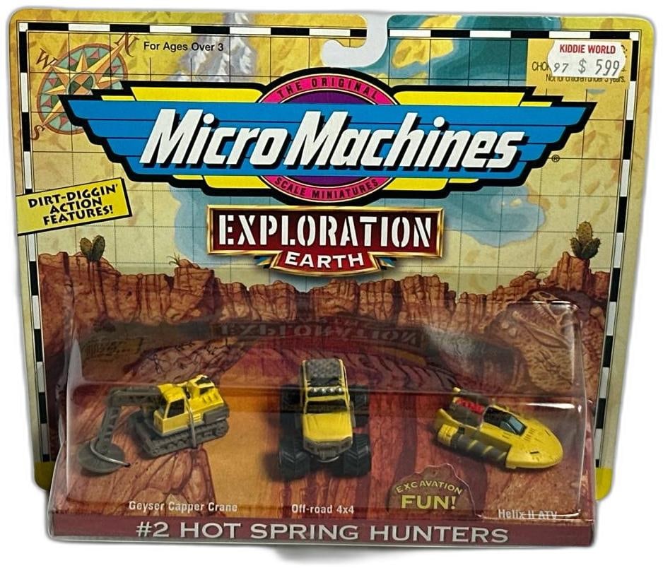 Micro Machines Galoob Exploration Earth Number 2 Hot Spring Hunters Unopened Mint Condition (1 of 4)