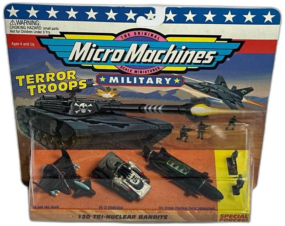 Micro Machines Military Terror Troops 20 Tri Nuclear Bandits Set Galoob Unopened Collectible (1 of 4)