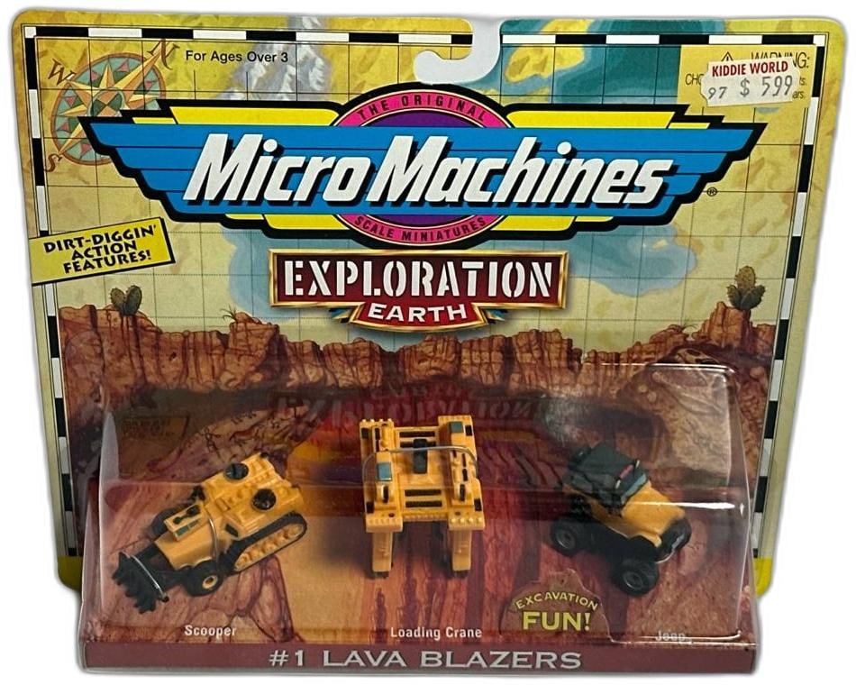 Micro Machines Earth Exploration No1 Lava Blazers Unopened Mint Condition 1998 Galoob (1 of 4)