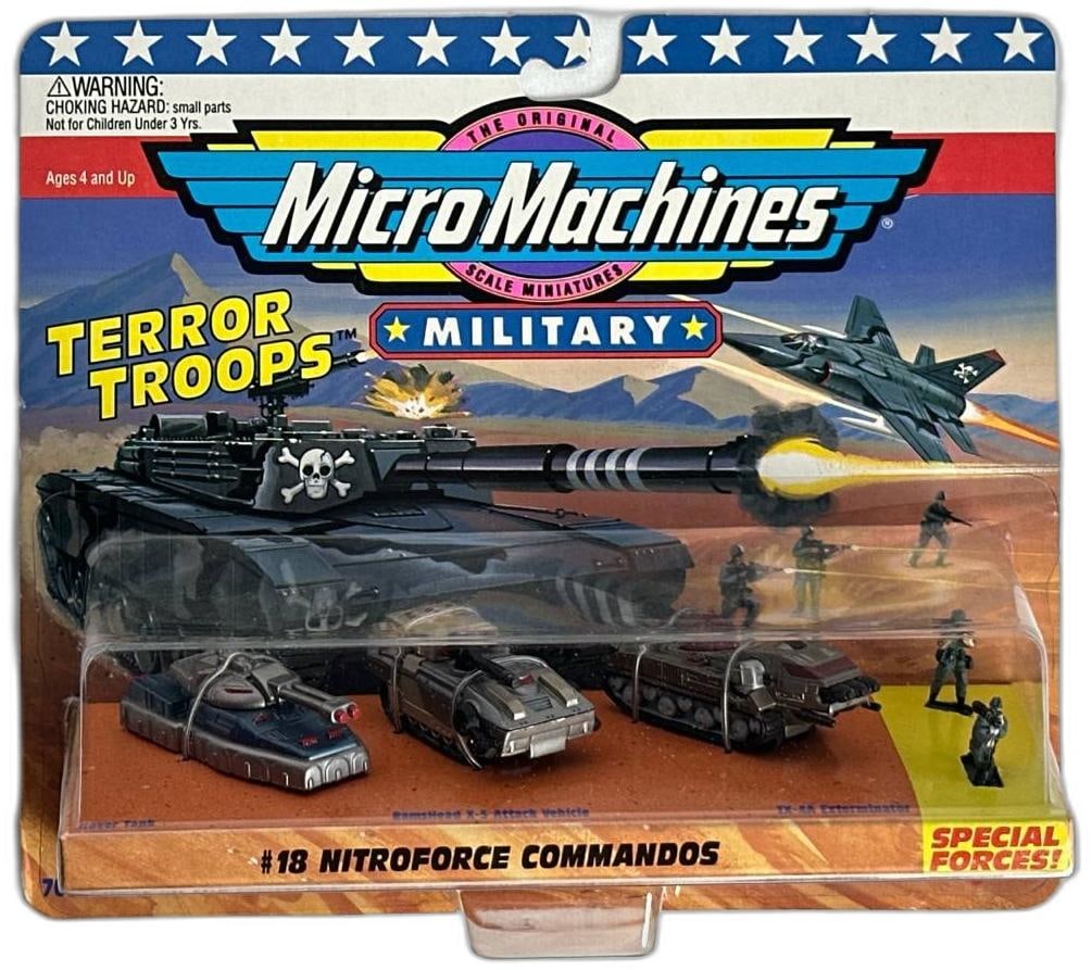 Unopened Micro Machines 18 Nitroforce Commandos Military Toys Mint Condition Collectible Galoob (1 of 4)