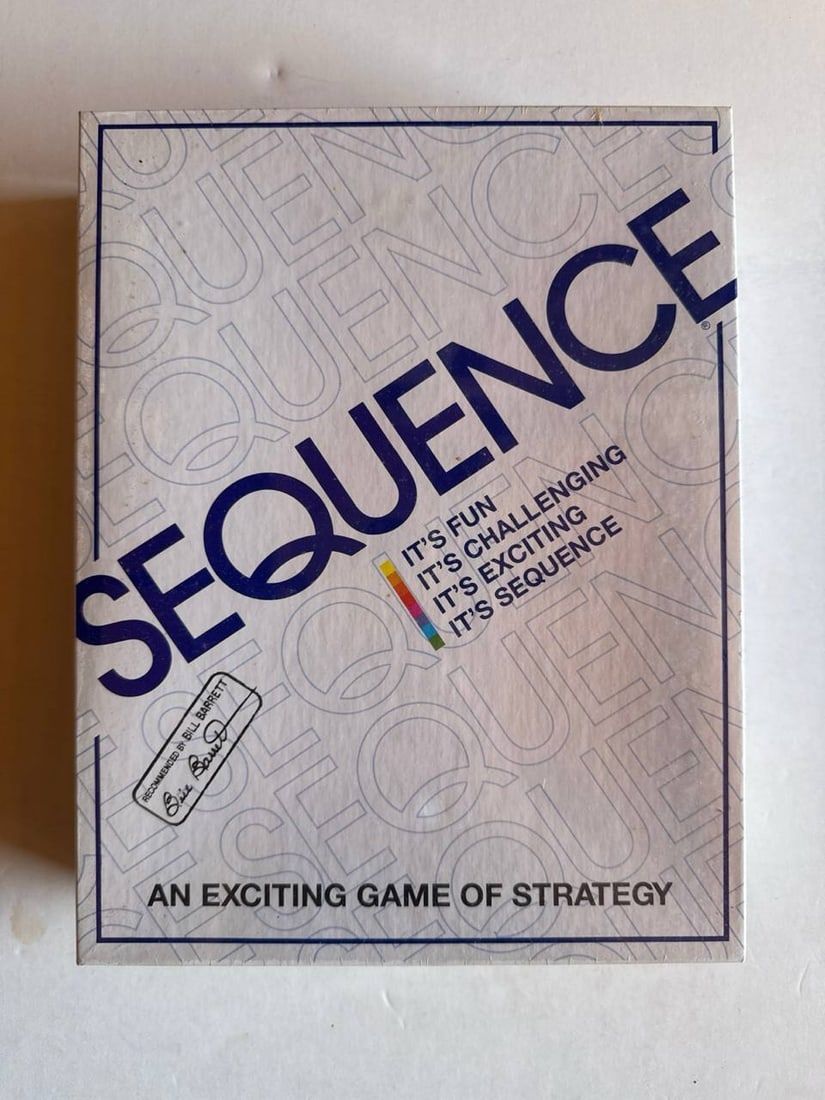 Sequence Strategy Board Game Two To Twelve Players Sealed Unopened Mint 1995 Edition (1 of 4)