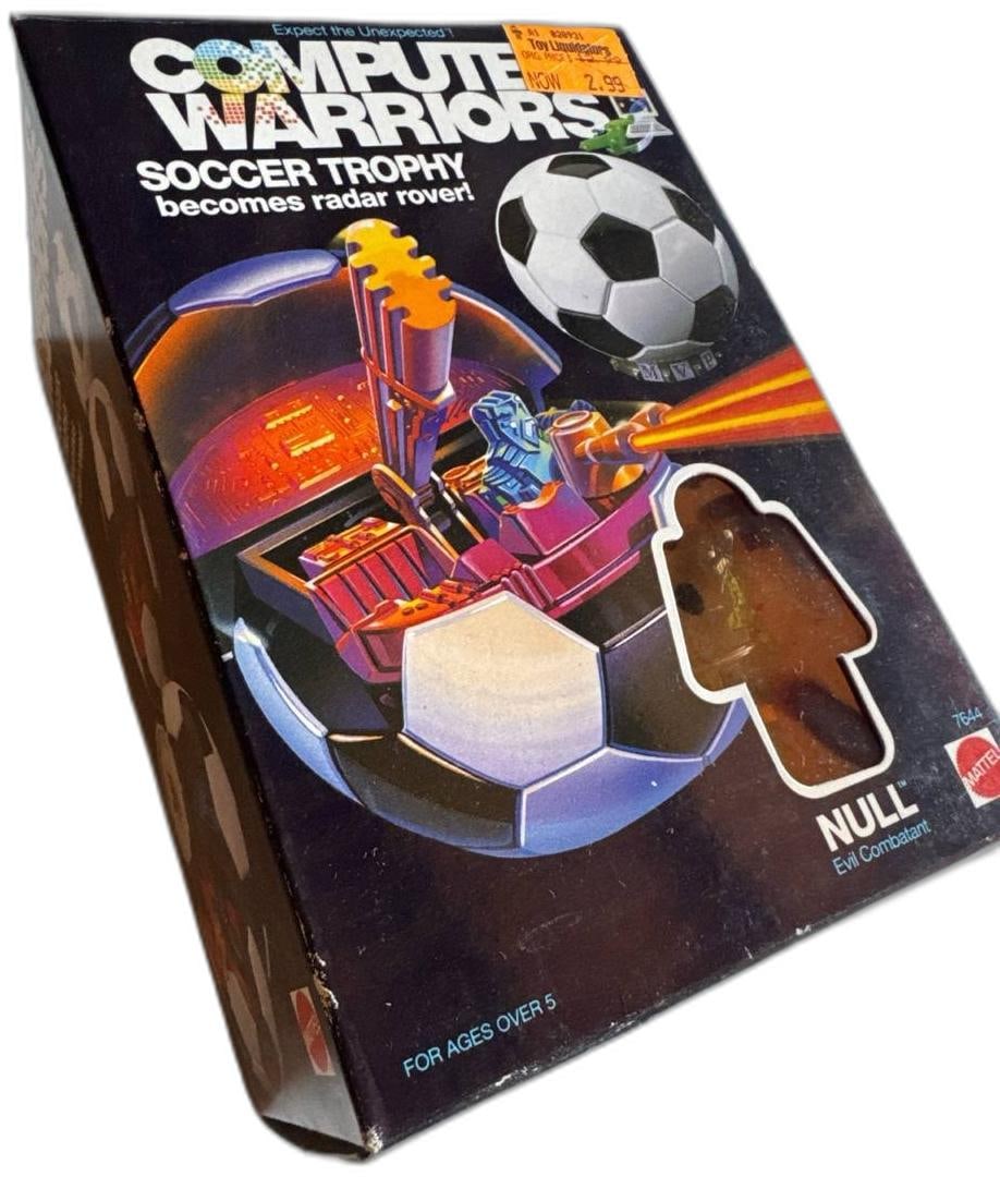 Computer Warriors Soccer Trophy Null Evil Combatant Mattel Vintage Toy: Computer Warriors Soccer Trophy Null Evil Combatant by Mattel is a vintage collectible toy from the early 1990s that merges futuristic designs and imaginative gameplay. This item is part of the origin