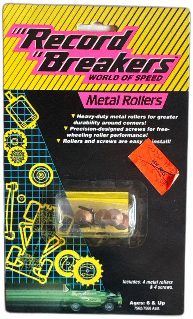 Record Breakers World Of Speed Hasbro 1989 Metal Rollers Unopened (1 of 4)