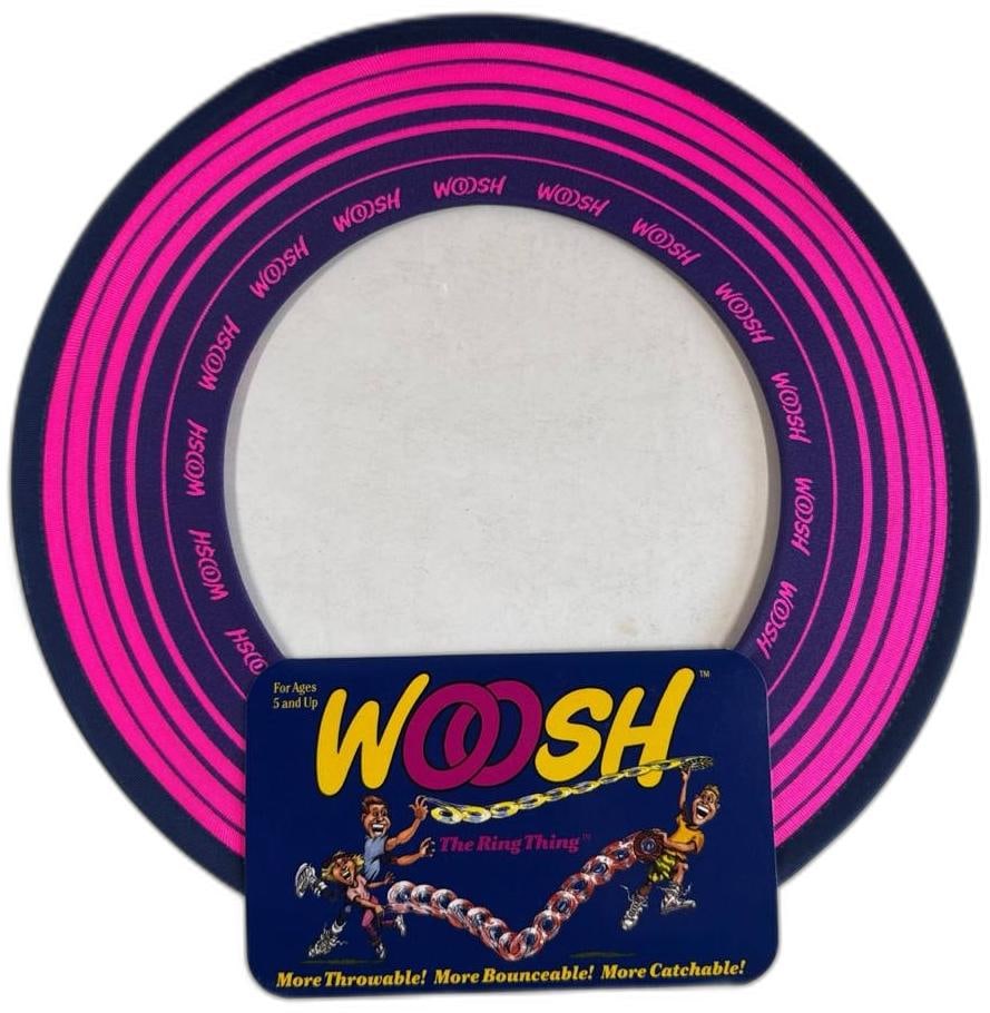 Woosh The Ring Thing Pink Navy Koosh Ball Flying Disc Unopened: Woosh The Ring Thing Pink Navy Koosh Ball Flying Disc Unopened is a fun and versatile toy designed to bring hours of excitement to children, teens, and adults alike. Created by the same minds behind t
