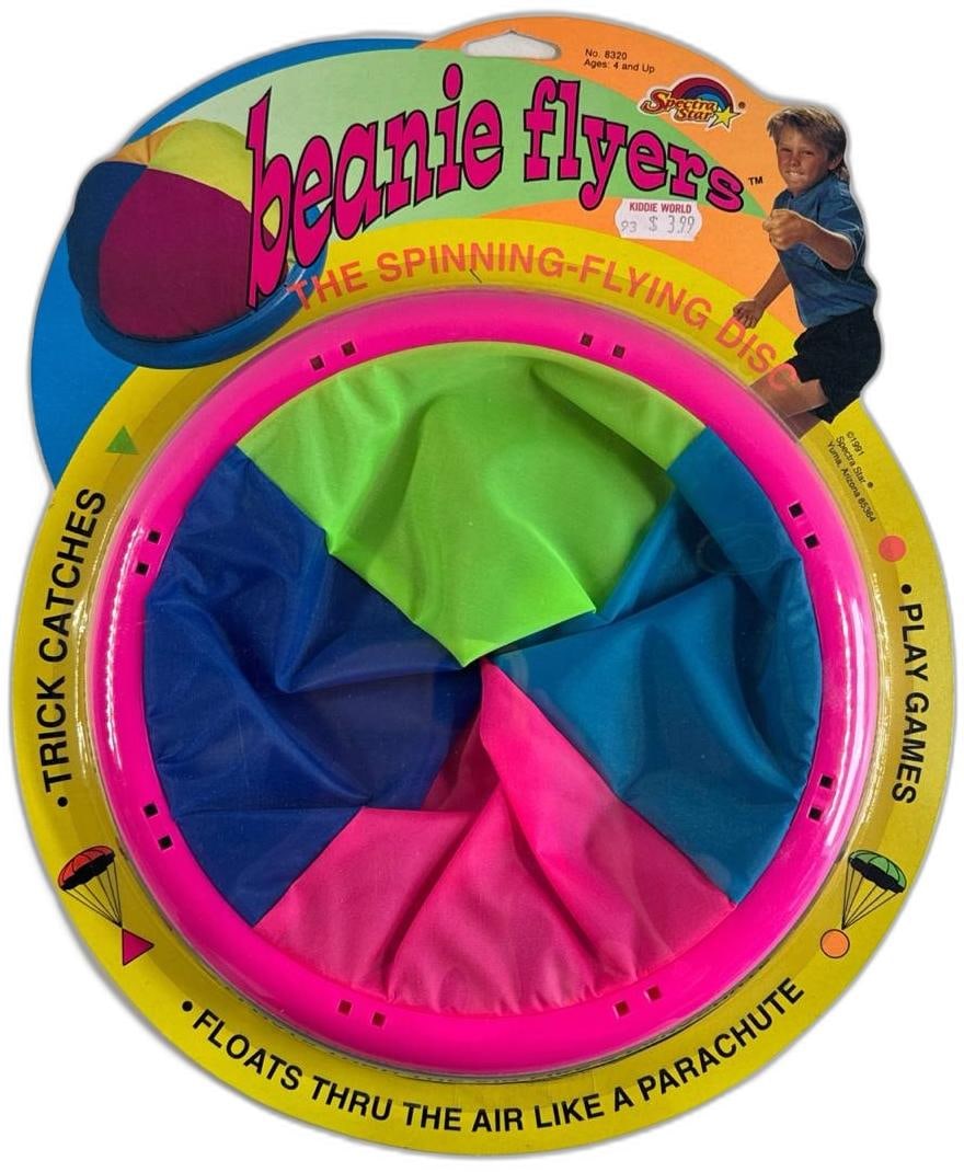 Beanie Flyers Spectra Star 1991 Neon Spinning Flying Disc Unopened For Kids (1 of 5)