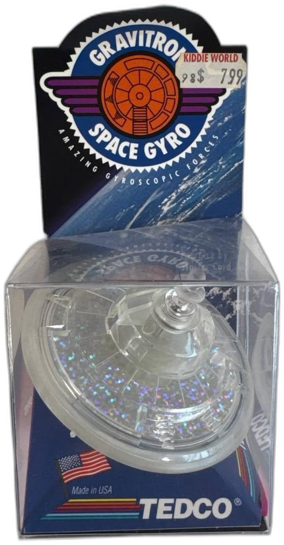 Gravitron Space Gyro Tedco Made In USA Amazing Gyroscopic Toy Unopened (1 of 7)