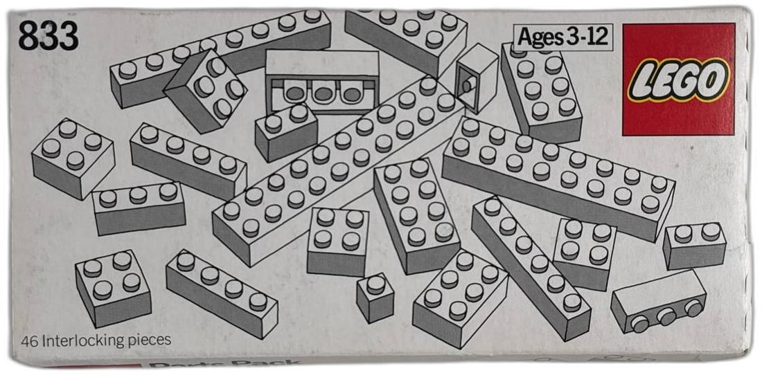 Rare 1980 Unopened Lego 833 Basic Bricks Building Blocks Ages 3 12 (1 of 5)