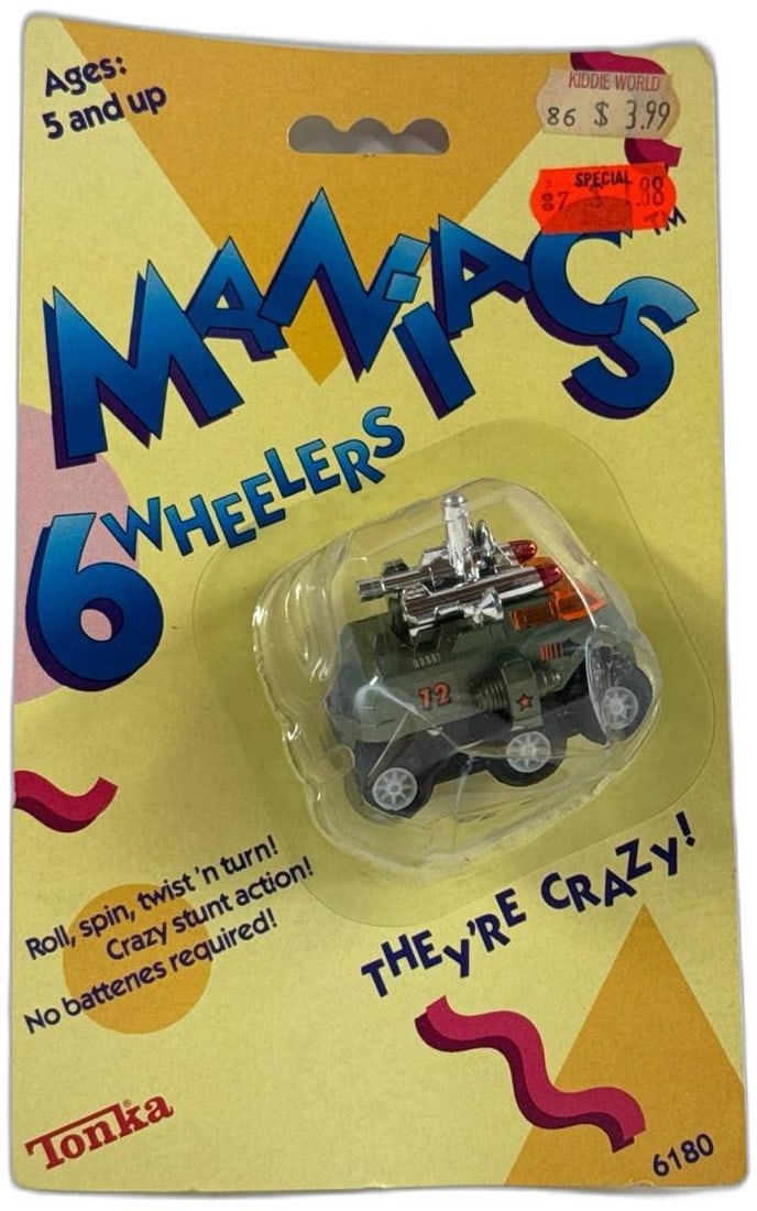 Tonka 6180 Maniacs 6 Wheelers Army Car Toy Original Unopened 1985 Vintage (1 of 5)