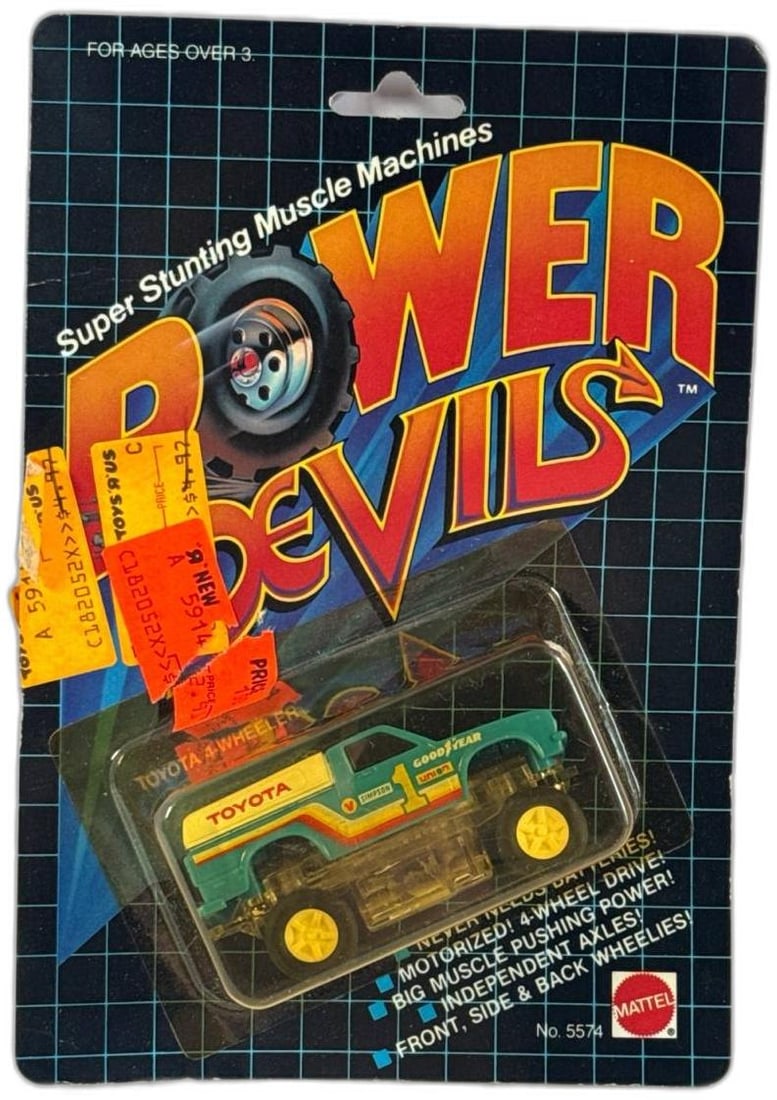 Toyota 4 Wheeler Power Devils Rare 1982 Unopened Mattel Green Red Yellow (1 of 3)