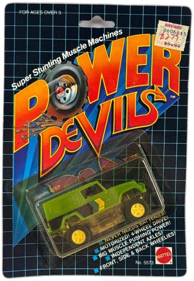 Mattel Power Devils Super Stunting Muscle Machines Jammin Jeep Rare 1982 Unopened (1 of 3)