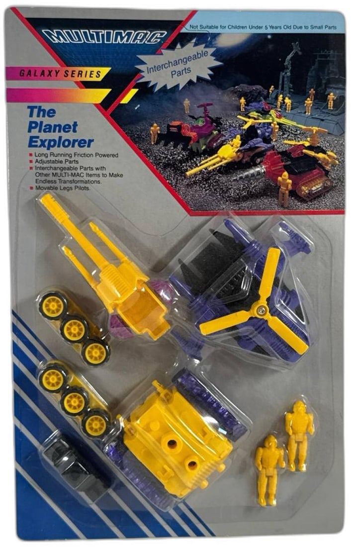 Multimac Galaxy Series The Planet Explorer Interchangeable Friction Powered Toy Unopened: Multimac Galaxy Series The Planet Explorer friction powered toy unopened This collectible piece brings back the nostalgic charm of classic sci fi inspired sets Equipped with adjustable parts and multi