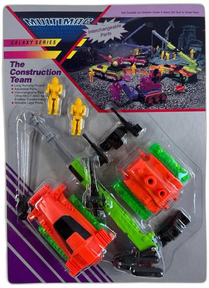 Multimac Galaxy Series The Construction Team Toy Vehicles With Interchangeable Parts Unopened: Multimac Galaxy Series The Construction Team Toy Vehicles With Interchangeable Parts Unopened is a bright and engaging set ideal for both collectors and kids eager to explore imaginative play. This fr