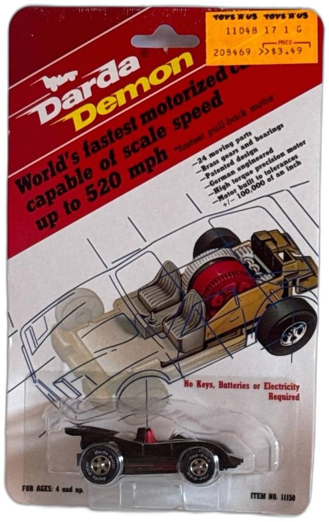 Darda Demon Vintage 1986 Worlds Fastest Pullback Toy Car MOC Brand New (1 of 6)