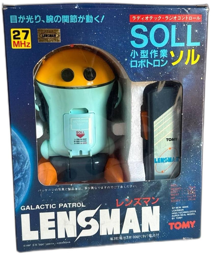 Vintage Tomy Galactic Patrol Lensman Soll Radio Control Robot 7 Inch Toy (1 of 8)