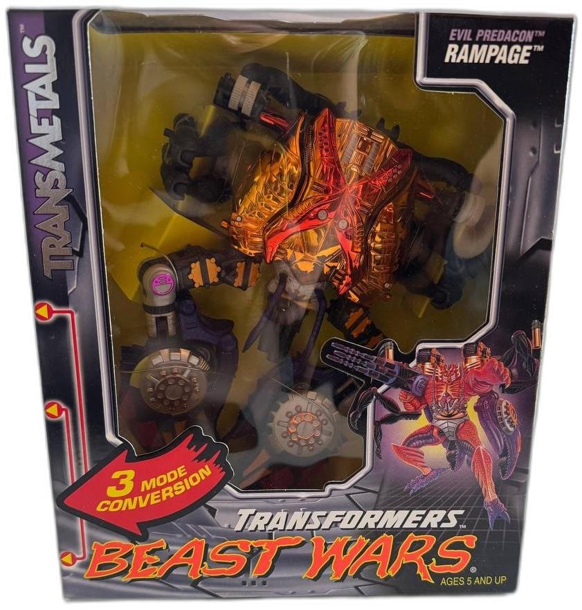 Transformers Beast Wars Transmetals Evil Predacon Rampage Action Figure Unopened (1 of 6)