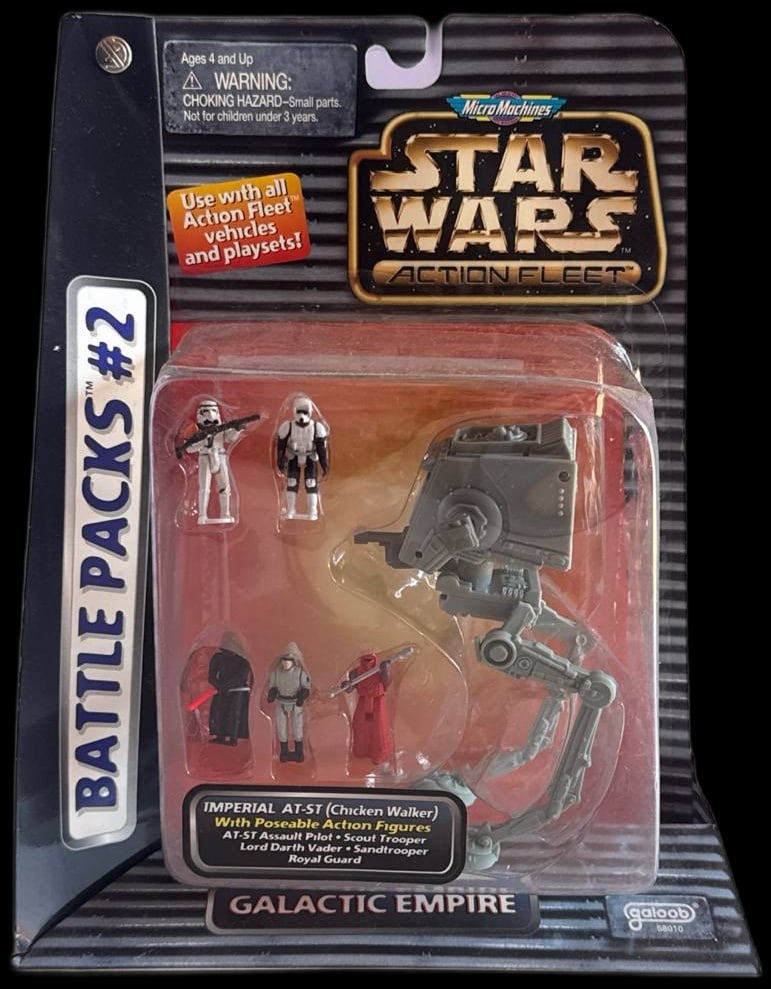 Star Wars Micro Machines Action Fleet Battle Packs 2 Imperial AT ST Set 1996 (1 of 6)