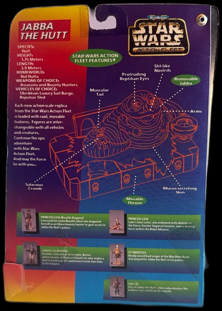 Star Wars Action Fleet Battle Packs 8 Desert Palace Jabba Hutt Micro Machines Unopened 1996 (1 of 5)