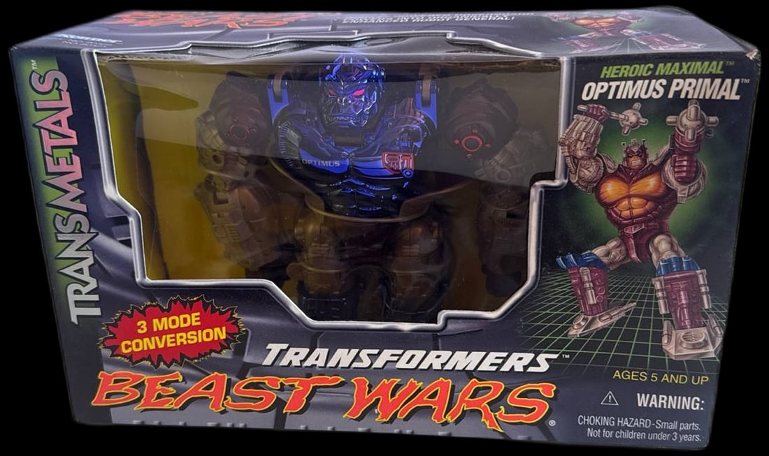 Transformers Beast Wars Transmetals Optimus Primal Action Figure Unopened 1997 (1 of 6)
