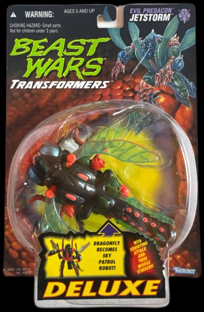Hasbro Kenner Transformers Beast Wars Evil Predacon Jetstorm 1996 Unopened Deluxe Dragonfly Figure (1 of 5)