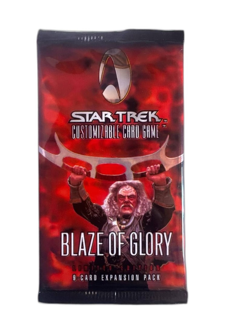 Star Trek Customizable Card Game Blaze Of Glory Limited Edition 9 Card Expansion Pack (1 of 5)