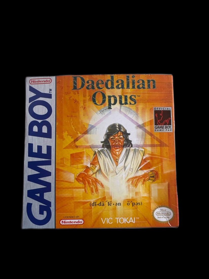 Daedalian Opus Game Boy Puzzle Vic Tokai Open Box 1990 Made In Japan: Officially licensed by Nintendo, Daedalian Opus is a challenging puzzle adventure that tests your ability to arrange complex shapes into perfect fits. Developed by Vic Tokai, this rare 1990 release of