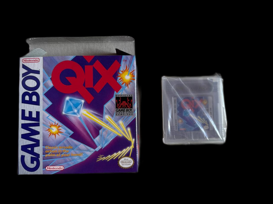 Nintendo Game Boy Qix Vintage Arcade Puzzle Cartridge Complete Collectible Classic (1 of 5)