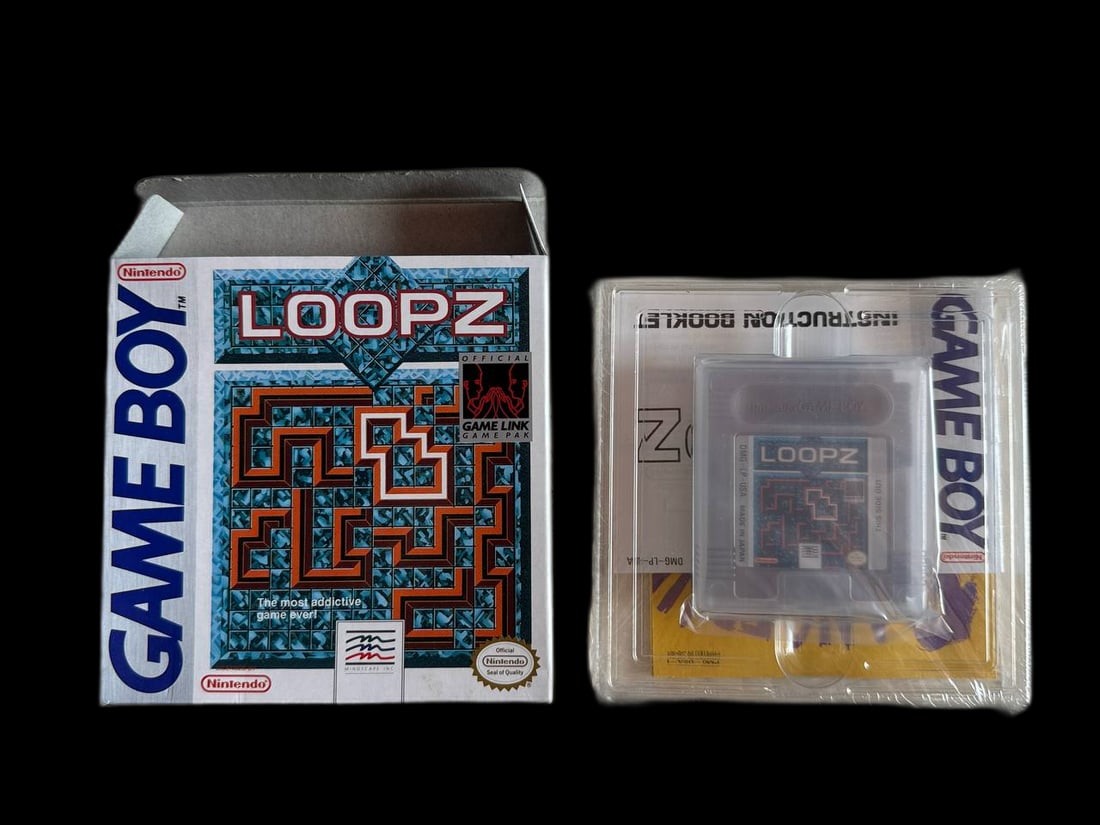 Rare Vintage Nintendo Game Boy Loopz Open Box Parts Sealed 1989 Made In Japan (1 of 5)
