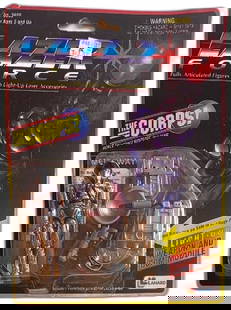 Lazer Force Mega Watt Action Figure with Light-Up Accessories 1994: Lazer Force Mega Watt action figure by Lanard Toys from 1994. This collectible toy features fully articulated joints and light-up laser accessories, including a weapon and communication module. Packag