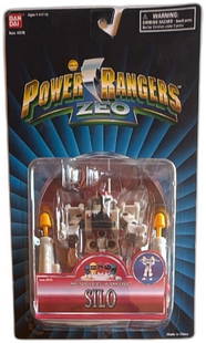 Power Rangers Zeo Silo Figure Bandai 1996 New In Package: Vintage Power Rangers Zeo Silo action figure by Bandai, released in 1996. This rare collectible figure features missile-aiming function, visible in its original sealed packaging, preserving its mint c