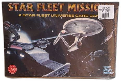 Star Fleet Missions Card Game Task Force Games Sealed 1992: Star Fleet Missions is a thrilling card game by Task Force Games, released in 1992. It offers players the chance to command a squadron of starships and engage in missions across the Star Fleet Univers