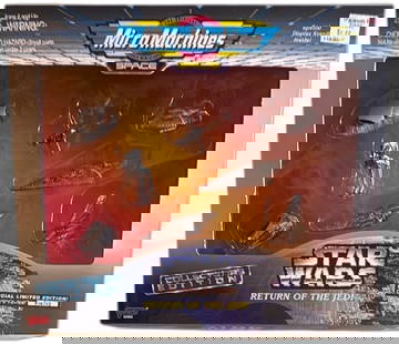 Micro Machines Star Wars Return Of The Jedi Collector's Edition Set: Micro Machines Star Wars Collector's Edition featuring "Return of the Jedi" miniatures. Includes detailed replicas of iconic Star Wars space vehicles such as the Imperial AT-AT and TIE Interceptor. Ma