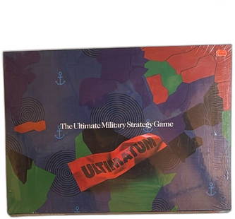 Ultimatum Board Game 1985 Bates Games Ultimate Military Strategy Sealed: Ultimatum Board Game by Bates Games Inc., first released in 1985. This classic military strategy board game challenges 3 to 6 players, aged 14 and up, to control territories and alliances on a world m