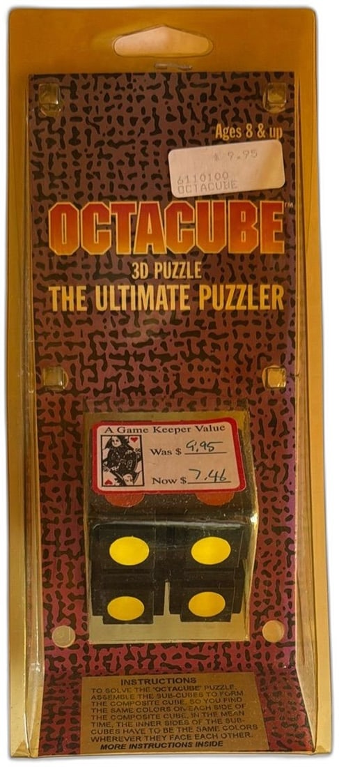 Octacube 3D Puzzle Ultimate Puzzler Progressive Trading Co Sealed Vintage Game (1 of 8)