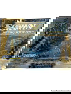 Vintage Spawn Nitro Riders Series 16 Todd McFarlane Action Figure 1999 Collectible 6 In: Vintage Spawn Nitro Riders collectible from 1999 Todd McFarlane Toys presents a stunning action figure and futuristic motorcycle combo that highlights the intense style of the iconic comic series. Thi