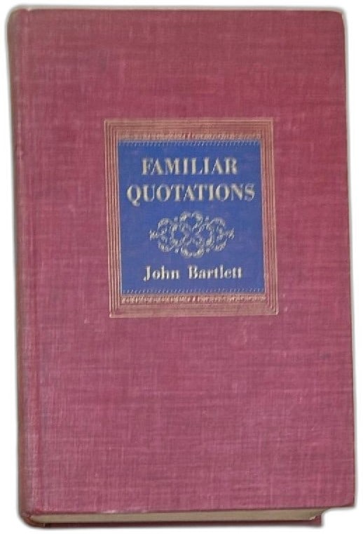 Bartletts Familiar Quotations 12th Edition 1951 Little Brown John Bartlett Hardc (1 of 12)
