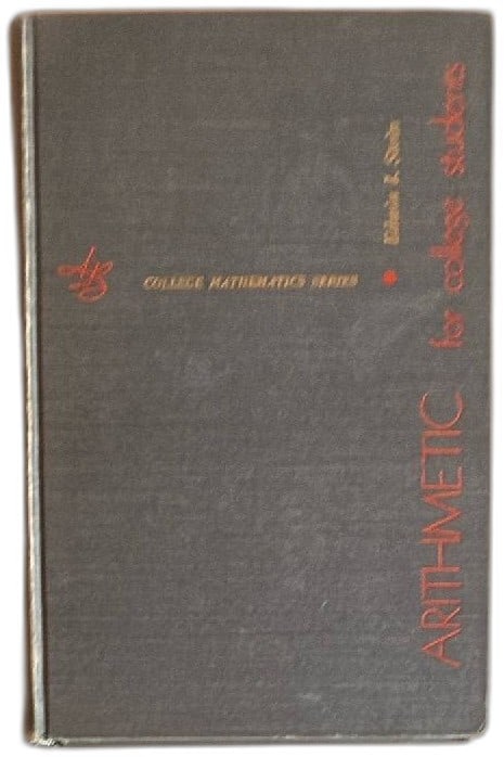 Arithmetic For College Students Edwin I Stein 1960s Allyn Bacon Vintage Math Boo (1 of 12)