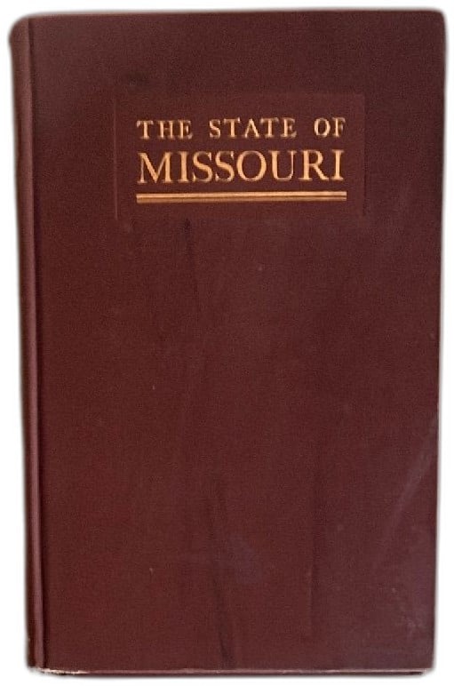 The State of Missouri 1904 Hardcover Book Louisiana Purchase Exposition Williams: Antique 1904 The State of Missouri hardcover book, edited by Walter Williams for the Louisiana Purchase Exposition. Features maroon cloth cover with gold-stamped title. Detailed chapters on geography,