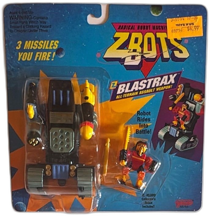 ZBots Blastrax All Terrain Assault Vehicle 1993 Galoob KLUBB MOC Sealed Vintage (1 of 10)