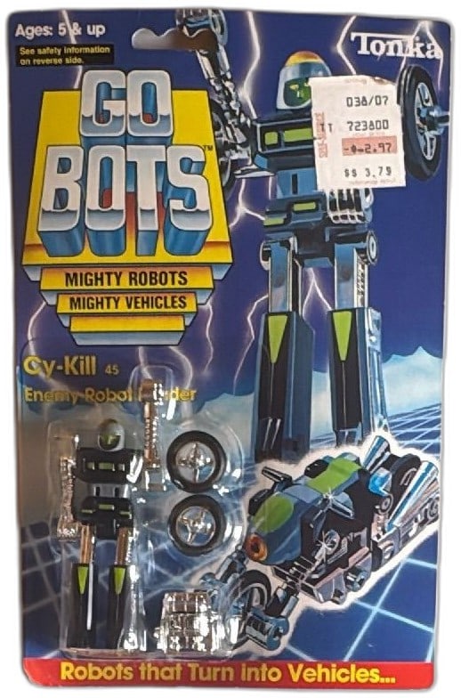 Tonka GoBots Cy-Kill 45 Enemy Robot Leader Figure 1985 MOC Vintage Toy (1 of 9)