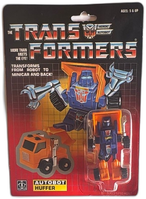 1984 Transformers G1 Autobot Huffer Hasbro Takara Sealed Minibot MOSC (1 of 10)