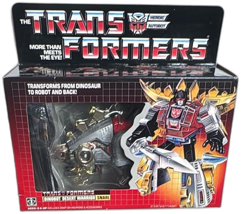 Transformers G1 Dinobot Snarl 1984 Hasbro Takara Sealed Box Desert Warrior (1 of 20)