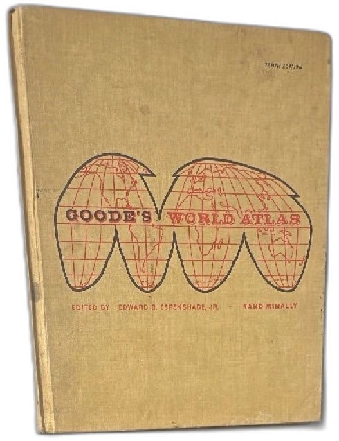 Goode's World Atlas 10th Edition 1957 Rand McNally Hardcover Vintage Maps Book (1 of 13)