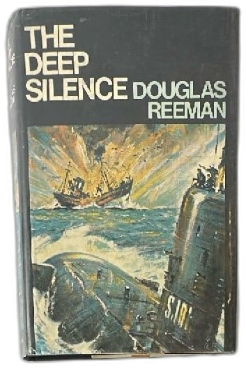 The Deep Silence Douglas Reeman First American Edition 1968 Hardcover Dust Jacke: Vintage military naval fiction collectable book The Deep Silence by Douglas Reeman, first American edition published in 1968 by G.P. Putnam's Sons. Black hardcover with illustrated original dust jacke
