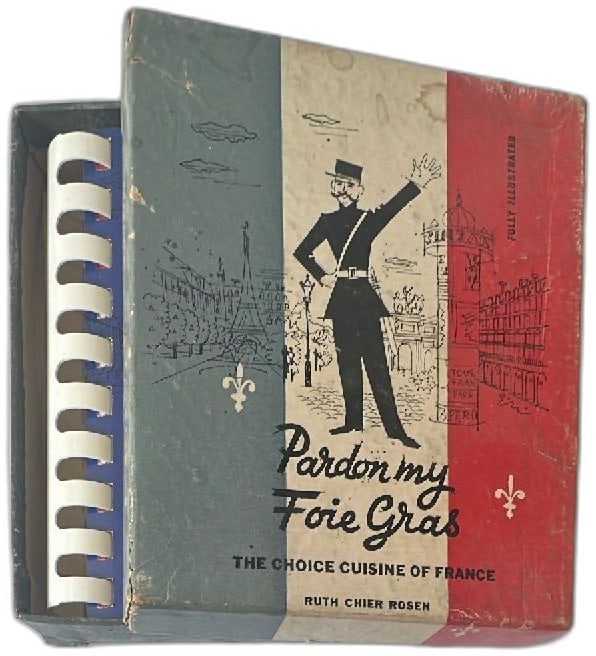 Pardon My Foie Gras Ruth Chier Rosen French Cuisine Cookbook Spiral Bound Boxed (1 of 7)