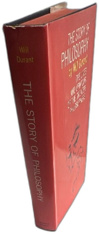 The Story Of Philosophy Will Durant Simon And Schuster 16th Printing Red Hardcov: The Story of Philosophy by Will Durant Simon and Schuster 16th Printing. Classic hardcover book with red illustrated dust jacket. Features The Lives and Opinions of the Greater Philosophers. Copyright