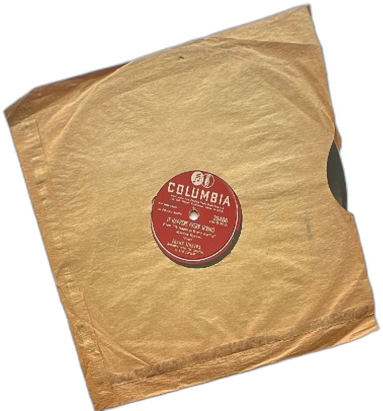 Frank Sinatra Columbia 78 RPM Record It Happens Every Spring Axel Stordahl Vinta (1 of 5)